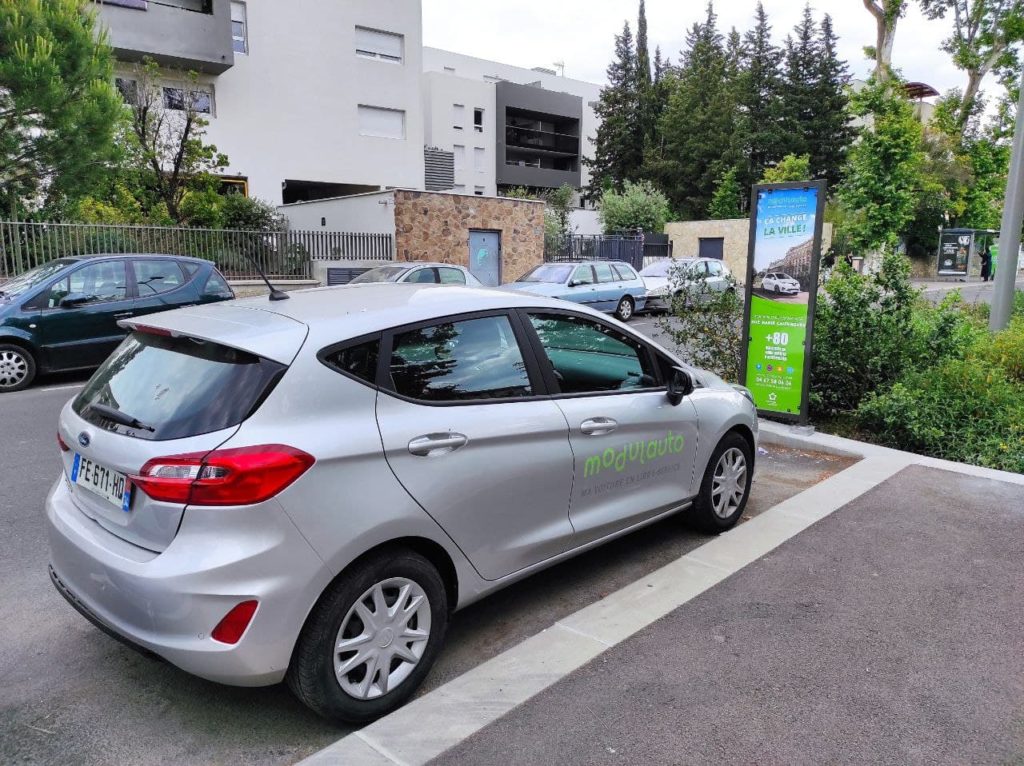Station Tonnelles Montpellier Modulauto autopartage